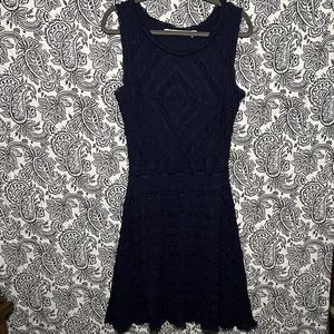 3/$20 Navy Blue Fit & Flare Dress